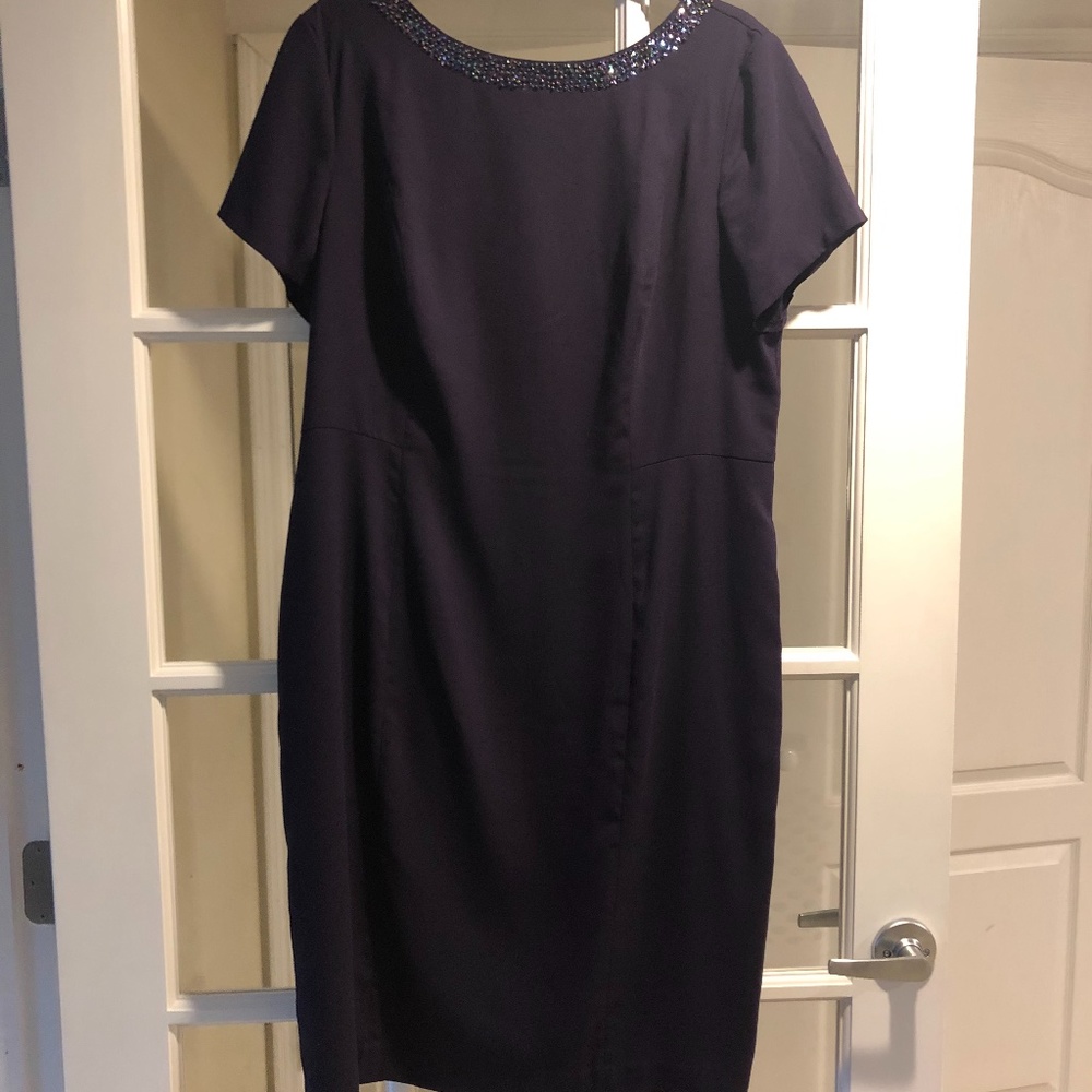 Talbots Beaded Neckline Dress